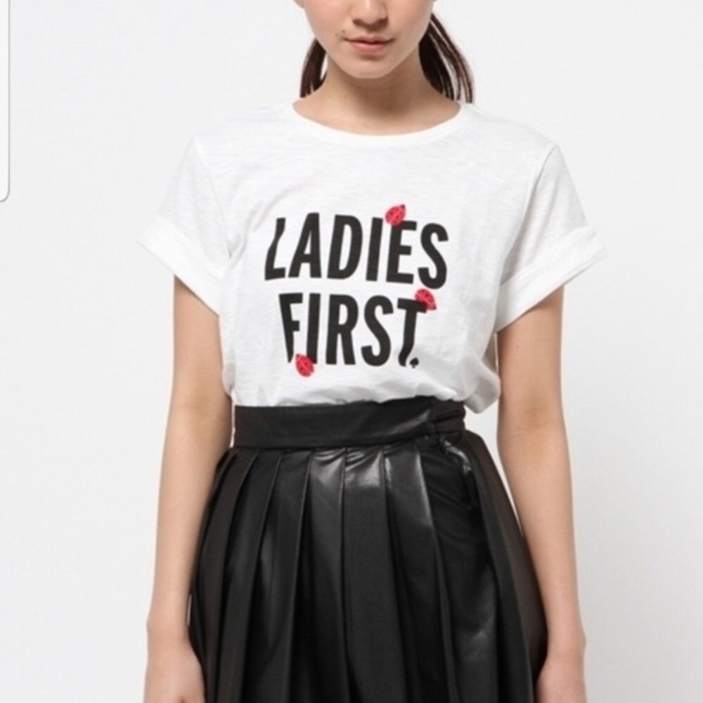 NWOT ♠️Kate Spade Ladies First Tshirt